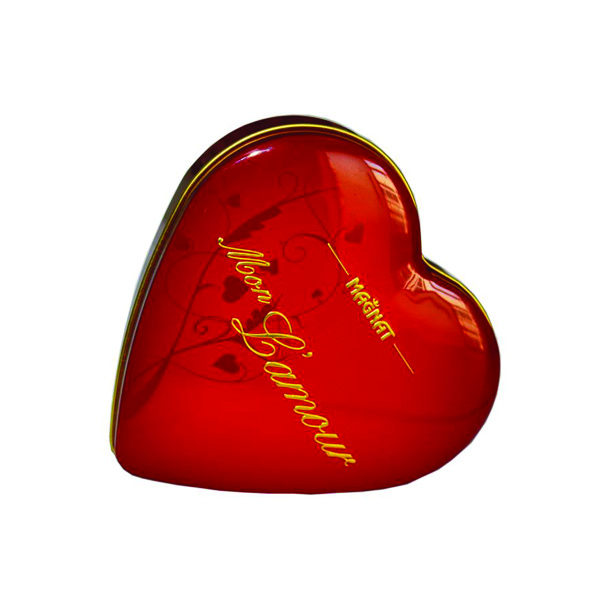 Valentine's heart chocolate tins by Tinpak